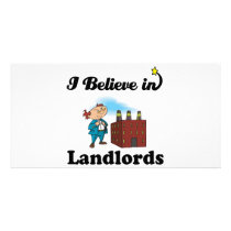 i believe in landlords custom photo card