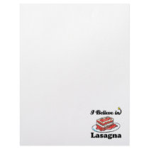 i believe in lasagna letterhead template