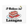i believe in lasagna postcards