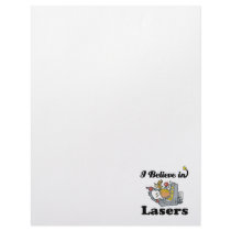 i believe in lasers customized letterhead