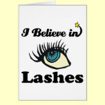 i believe in lashes cards