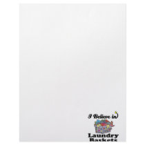 i believe in laundry baskets customized letterhead