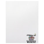 i believe in laundry baskets customized letterhead