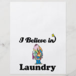 i believe in laundry personalized flyer