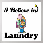 i believe in laundry print