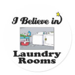 i believe in laundry rooms stickers
