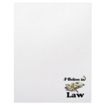 i believe in law personalized letterhead