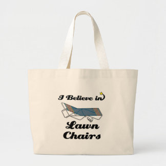 believe in lawn chairs tote bag