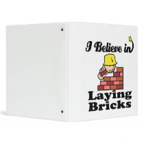 i believe in laying bricks 3 ring binder