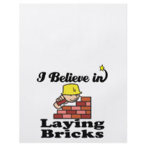 i believe in laying bricks flyer design