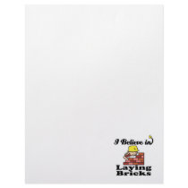 i believe in laying bricks customized letterhead