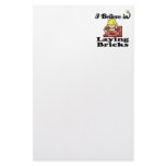 i believe in laying bricks stationery paper