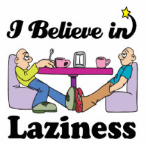 i believe in laziness photo sculptures