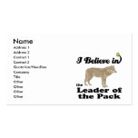 i believe in leader of the pack business card templates
