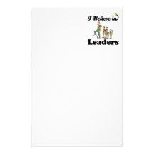 i believe in leaders stationery