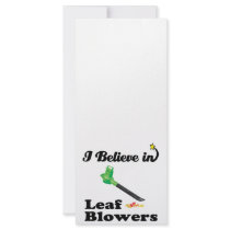i believe in leaf blowers full color rack card