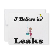 i believe in leaks personalized invites
