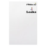i believe in leaks stationery