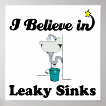 i believe in leaky sinks posters