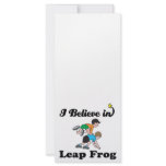 i believe in leap frog rack card design