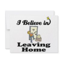 i believe in leaving home custom announcement