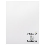 i believe in lectures letterhead design
