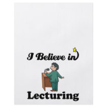 i believe in lecturing flyer design