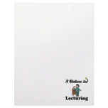i believe in lecturing letterhead template