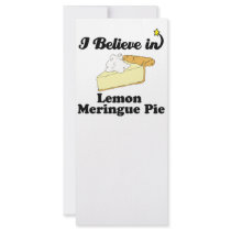 i believe in lemon meringue pie custom rack cards