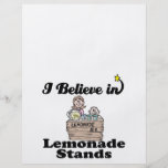 i believe in lemonade stands custom flyer