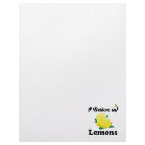 i believe in lemons customized letterhead