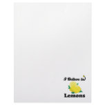i believe in lemons customized letterhead