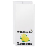 i believe in lemons rack cards