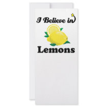 i believe in lemons rack card design