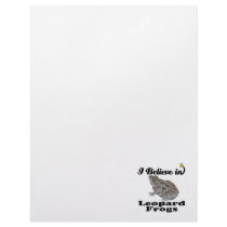 i believe in leopard frogs personalized letterhead