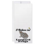 i believe in leopard frogs custom rack card