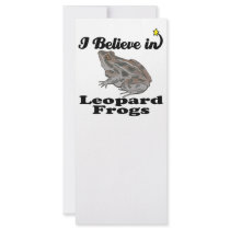 i believe in leopard frogs custom rack cards