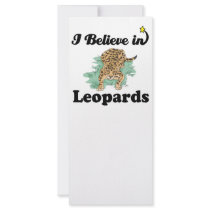 i believe in leopards full color rack card