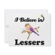 i believe in lessers custom invitation