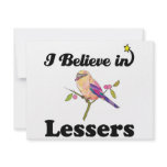 i believe in lessers custom invitation