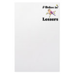 i believe in lessers customized stationery
