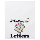 i believe in letters flyer design