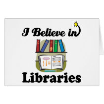 i believe in libraries cards