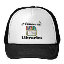 i believe in libraries hats