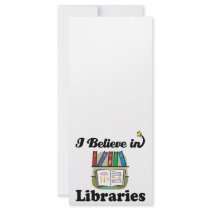 i believe in libraries rack card