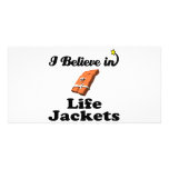 i believe in life jackets photo greeting card