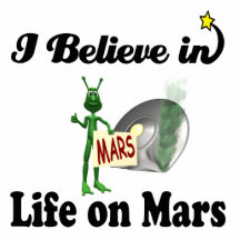 i believe in life on mars photo cut outs