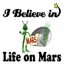 i believe in life on mars photo cut outs