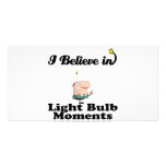 i believe in light bulb moments photo card template