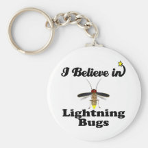 i believe in lightning bugs keychain